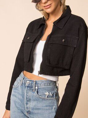 Superdown Mona Zip Front Jacket